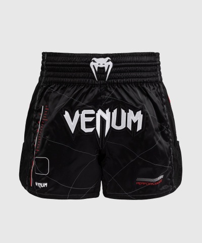 Тайские шорты Venum Tactical XT -  Black/Fire Red