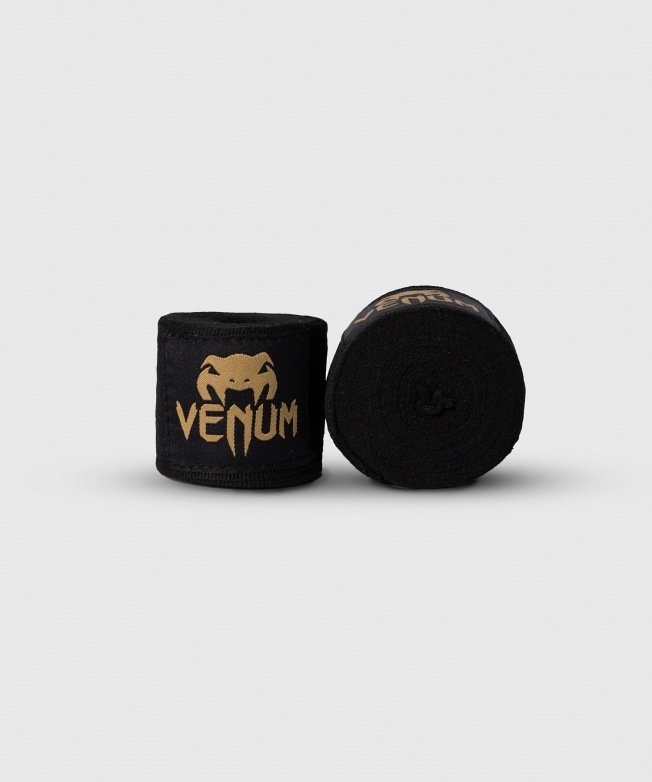 Бинты боксерские Venum Kontact - Black/Gold (4m)
