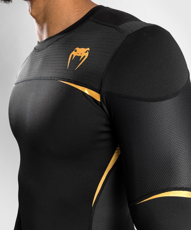 Рашгард Venum Tempest 2.0 LS – Black/Gold | Фото 3