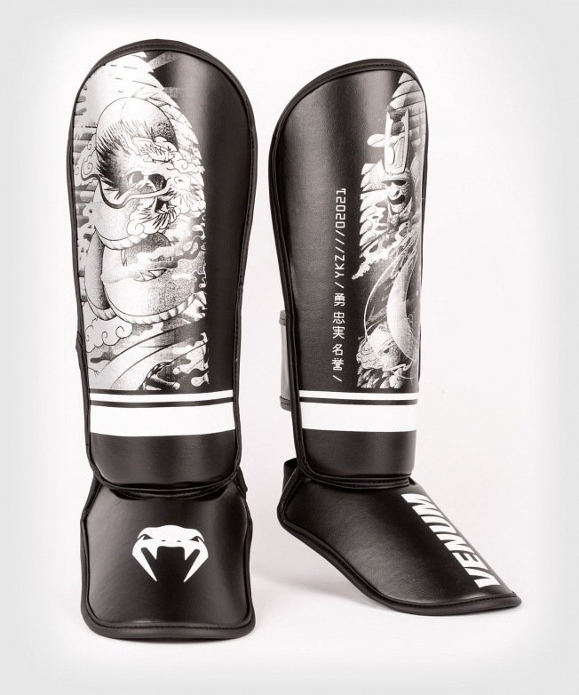 Детские шингарды Venum YKZ21 - Black/White | Фото 1