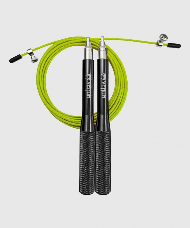 Скакалка скоростная Venum Thunder - Black/Yellow