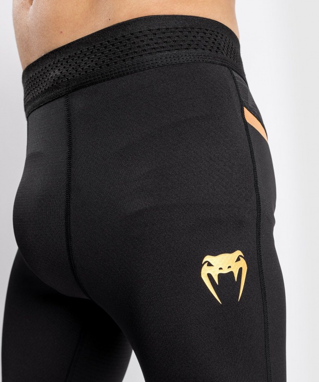 Компрессионные штаны Venum Tempest 2.0 – Black/Gold | Фото 4