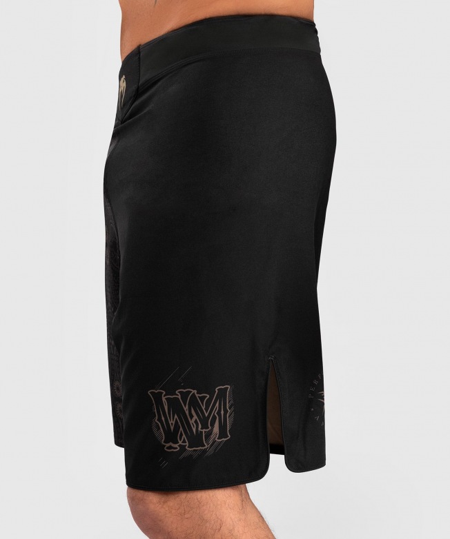 Шорты ММА Venum Santa Muerte Dark Side - Black/Brown | Фото 6