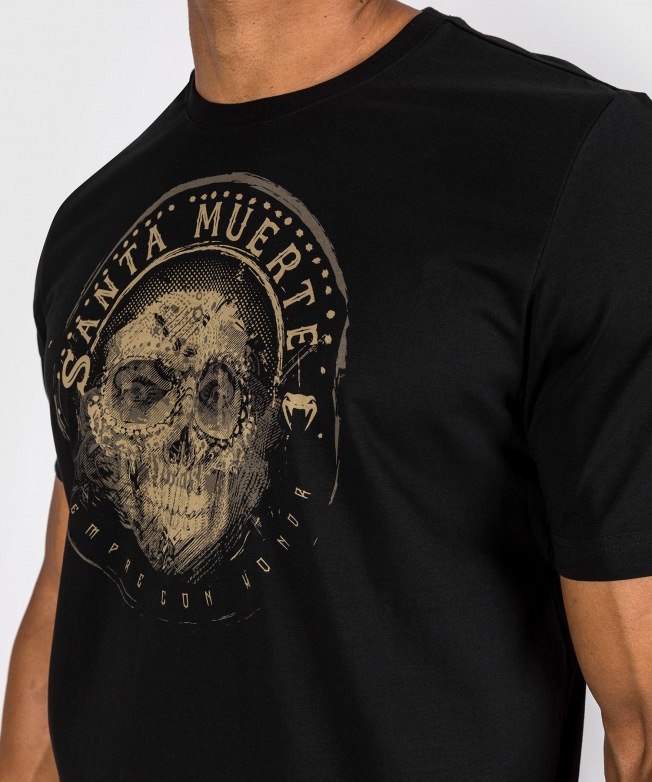 Футболка Venum Santa Muerte Dark Side - Black/Brown | Фото 7