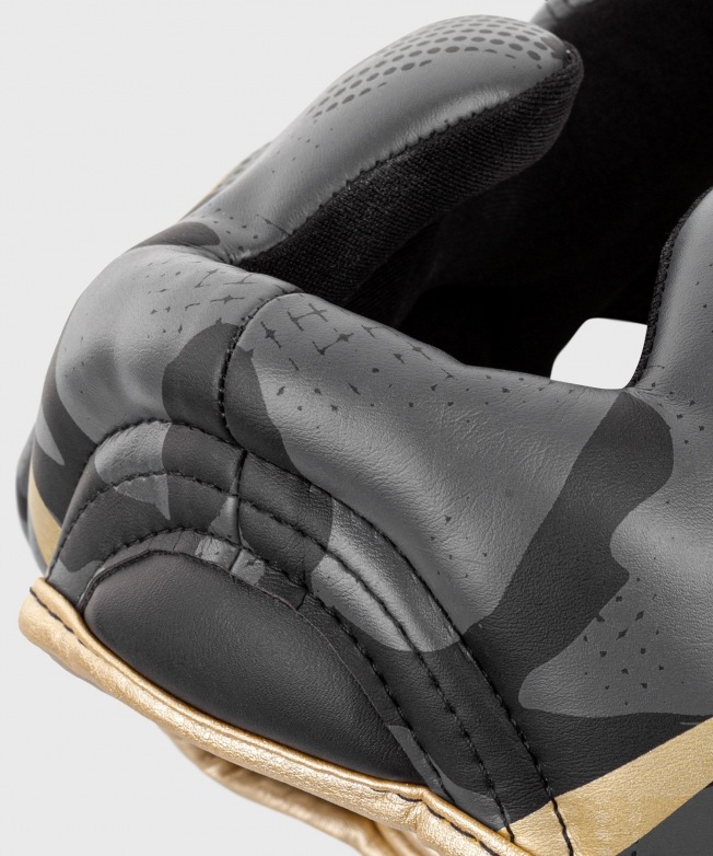 Боксерский шлем Venum Elite - Dark camo/Gold | Фото 6