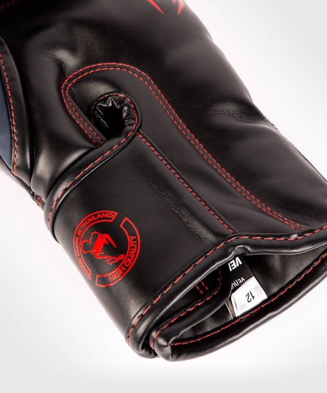 Боксерские перчатки Venum Elite - Navy Blue/Black-Red | Фото 5