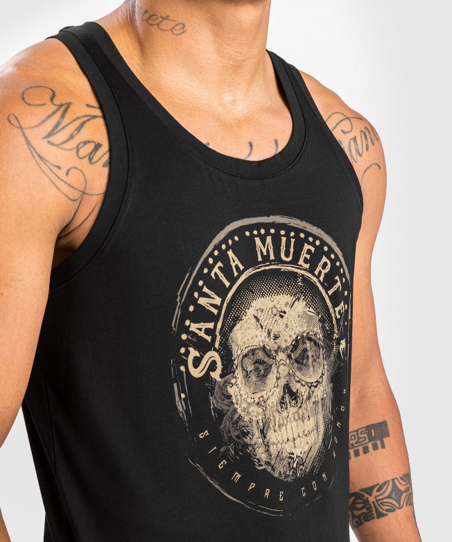 Майка Venum Santa Muerte Dark Side - Black/Brown | Фото 5