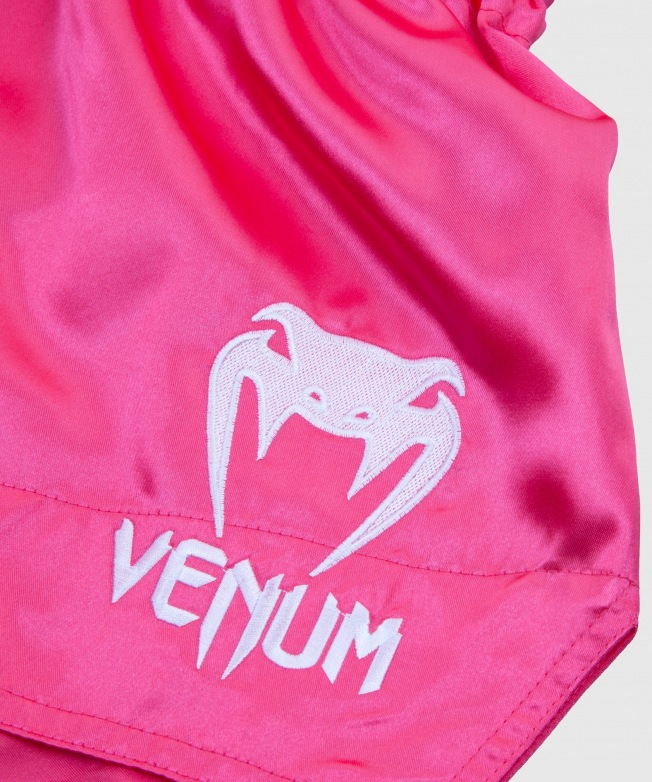 Тайские шорты Venum Classic - Pink/White | Фото 3