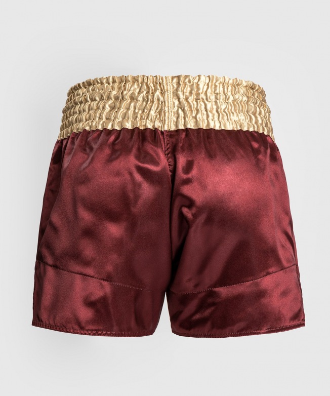 Тайские шорты Venum Classic - Burgundy/Gold/White | Фото 2