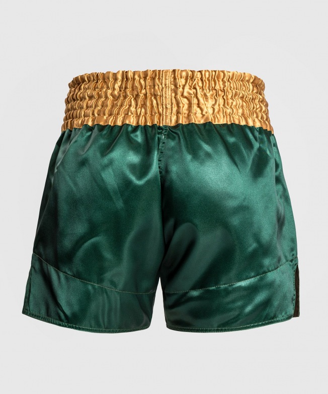 Тайские шорты Venum Classic - Green/Gold/White | Фото 2