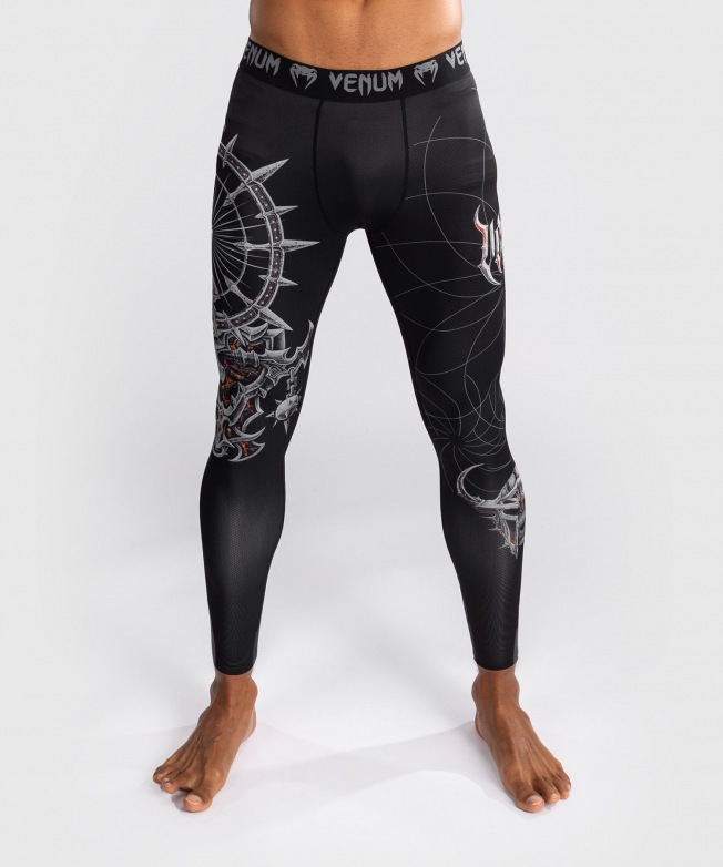 Компрессионные штаны Venum Gladiator 5.0 - Black/Silver