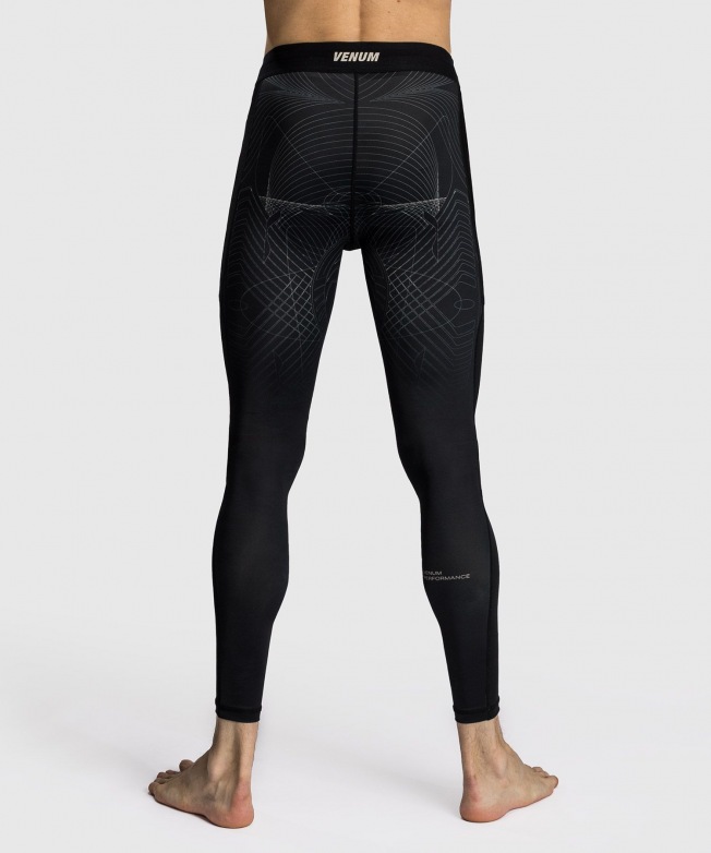 Компрессионные штаны Venum G-Fit Air - Deep Black/Desert Sand | Фото 3