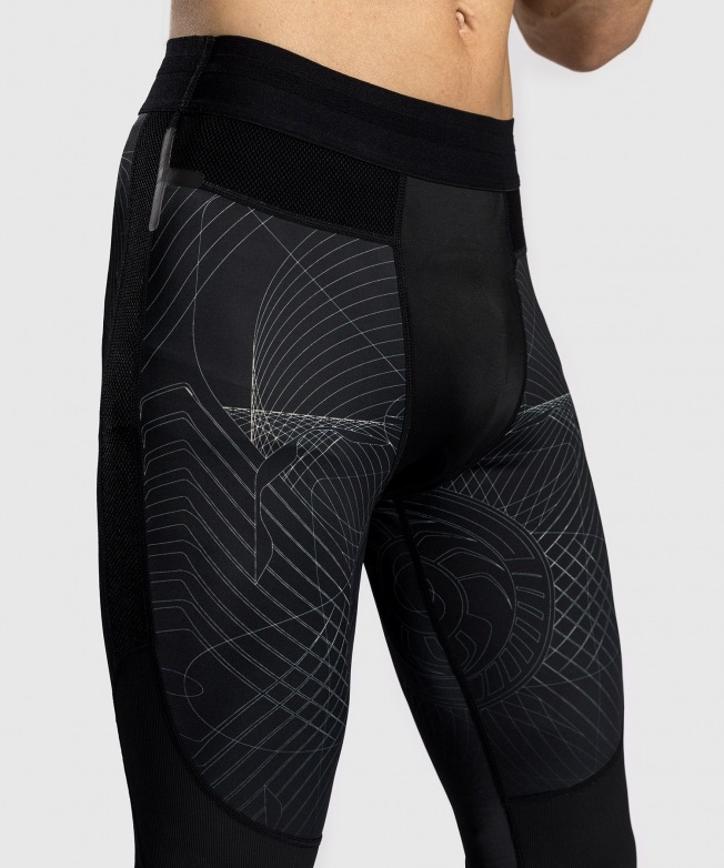Компрессионные штаны Venum G-Fit Air - Deep Black/Desert Sand | Фото 5