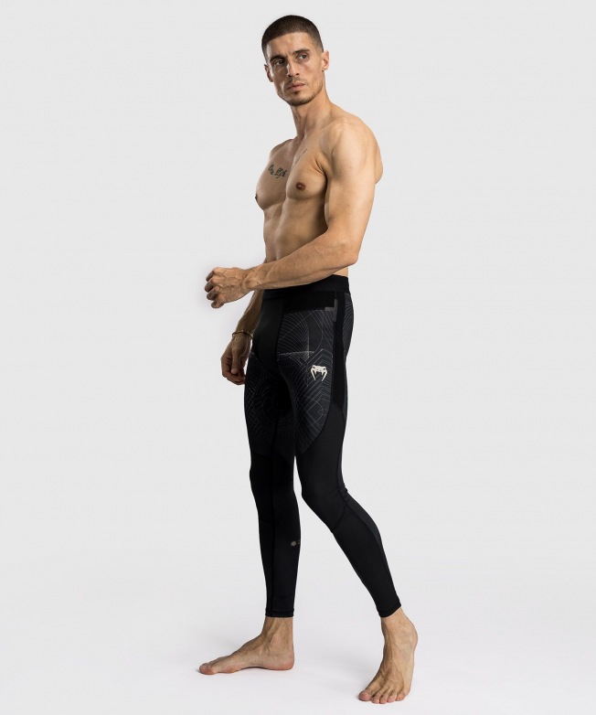 Компрессионные штаны Venum G-Fit Air - Deep Black/Desert Sand | Фото 7