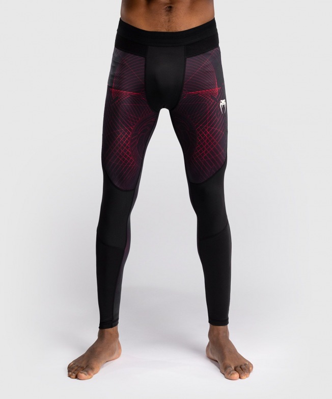 Компрессионные штаны Venum G-Fit Air - Deep Black/Fire Red
