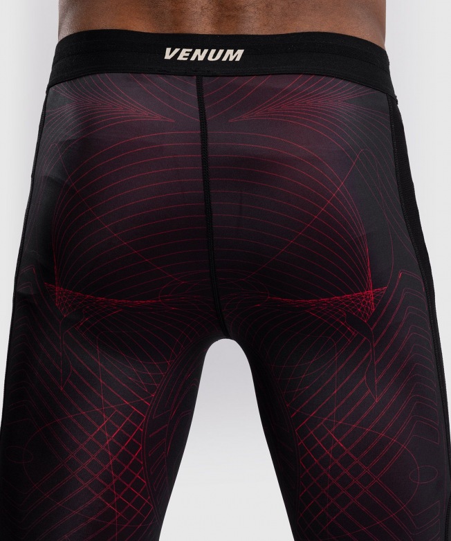 Компрессионные штаны Venum G-Fit Air - Deep Black/Fire Red | Фото 4