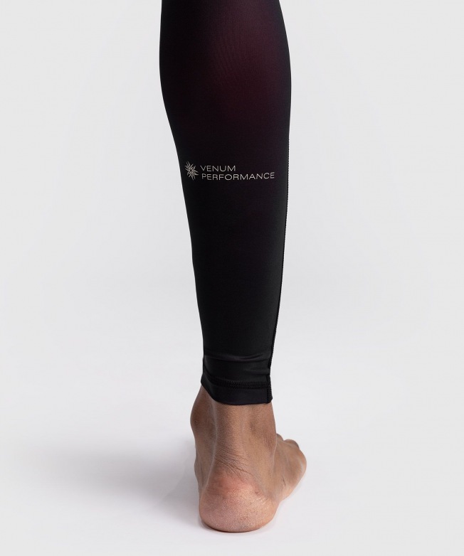 Компрессионные штаны Venum G-Fit Air - Deep Black/Fire Red | Фото 5