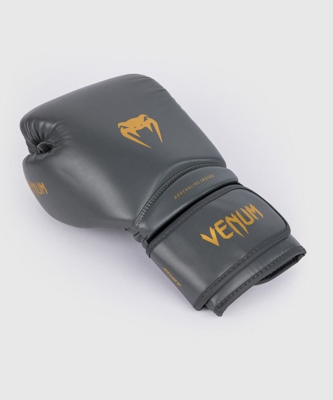 Перчатки боксерские Venum Contender 1.5 - Grey/Gold | Фото 4