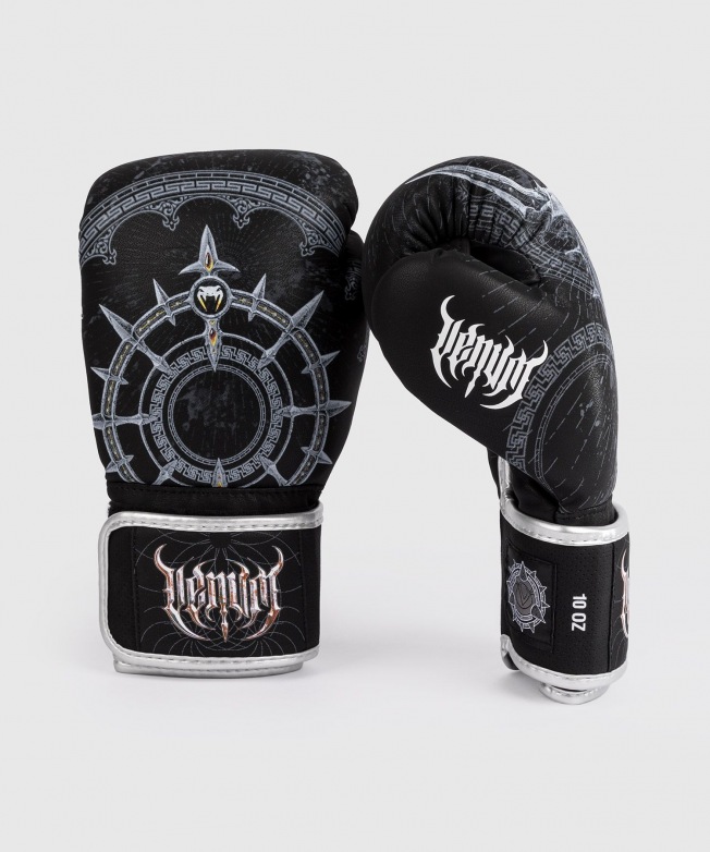 Перчатки боксерские Venum Gladiator 5.0 - Black/Silver | Фото 1