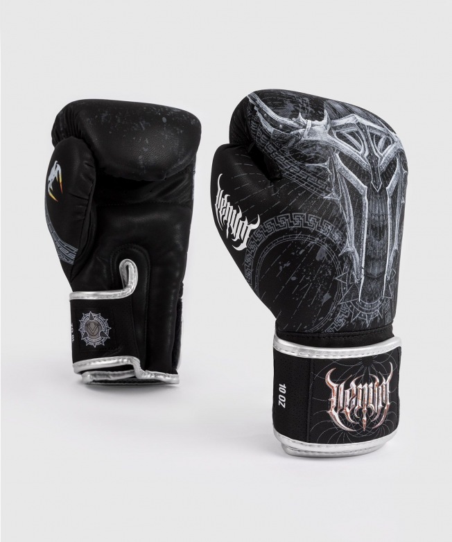 Перчатки боксерские Venum Gladiator 5.0 - Black/Silver | Фото 2