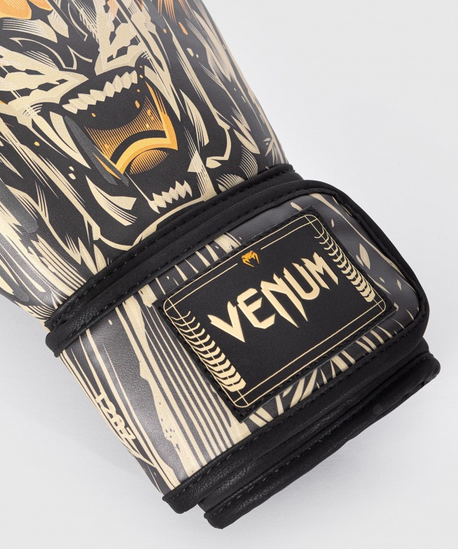 Перчатки боксерские Venum Tiger - Black/Neon Orange | Фото 4