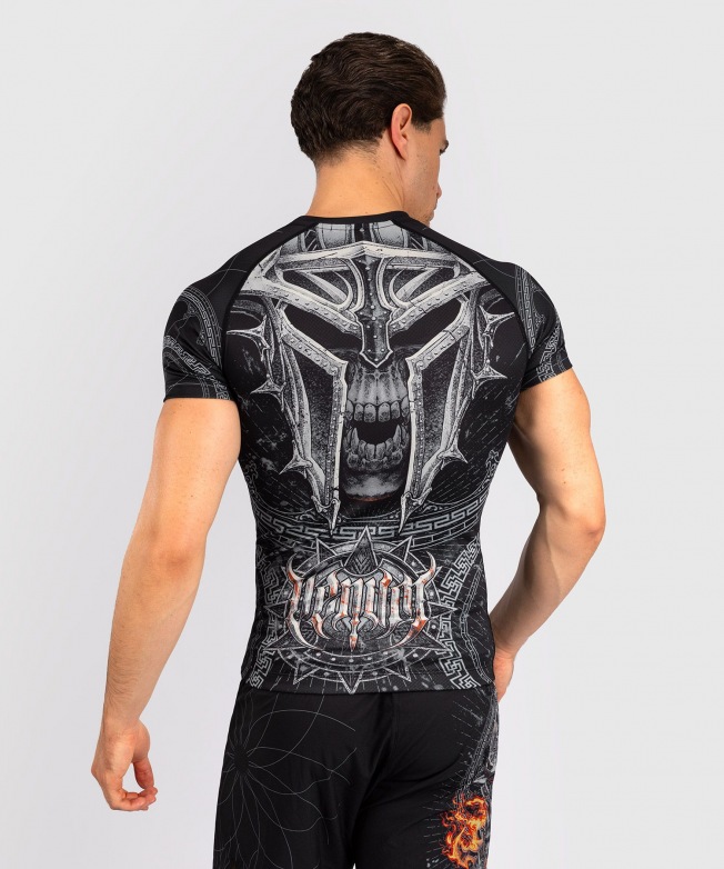 Рашгард Venum Gladiator 5.0 SS - Black/Silver | Фото 2