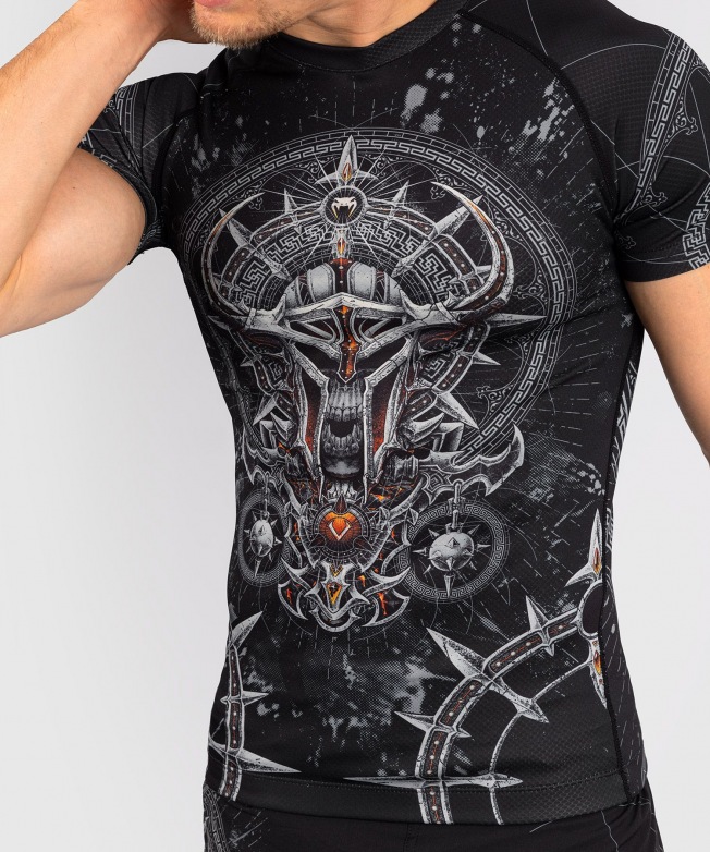 Рашгард Venum Gladiator 5.0 SS - Black/Silver | Фото 4