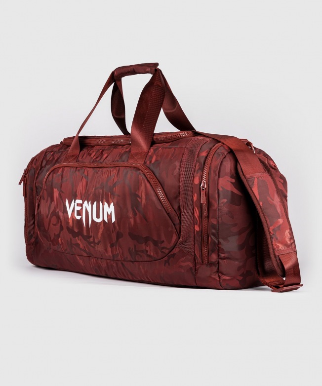 Сумка спортивная Venum Trainer Lite - Camo/Burgundy | Фото 1