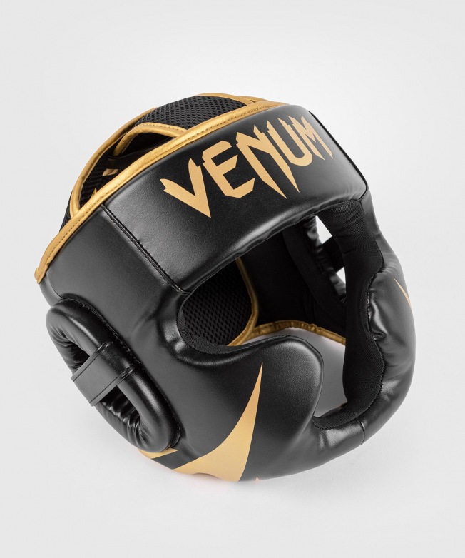 Шлем боксерский Venum Challenger - Black/Gold | Фото 1
