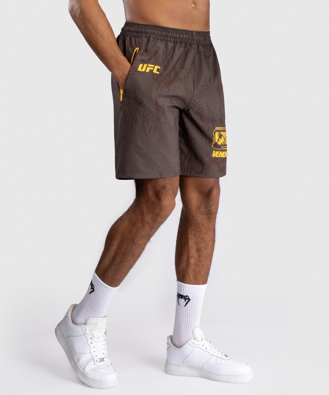 Шорты спортивные UFC Venum Fight Week - Earthen Brown | Фото 4