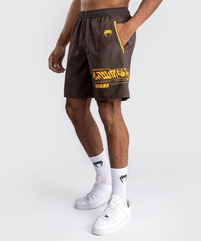 Шорты спортивные UFC Venum Fight Week - Earthen Brown | Фото 5