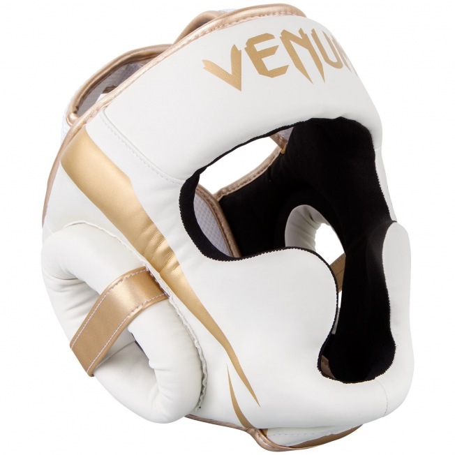 Боксерский шлем Venum Elite - White/Gold