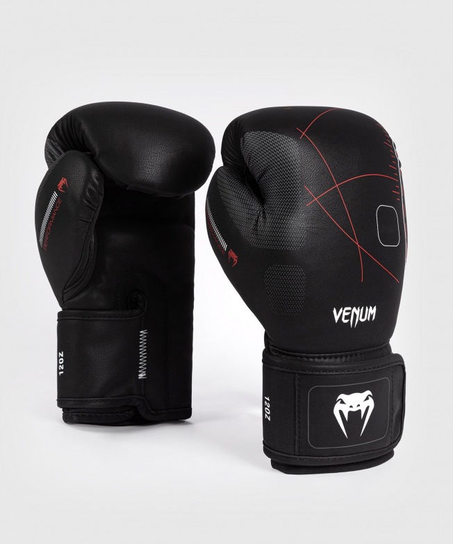 Боксерские перчатки Venum Tactical XT - Black/Fire Red