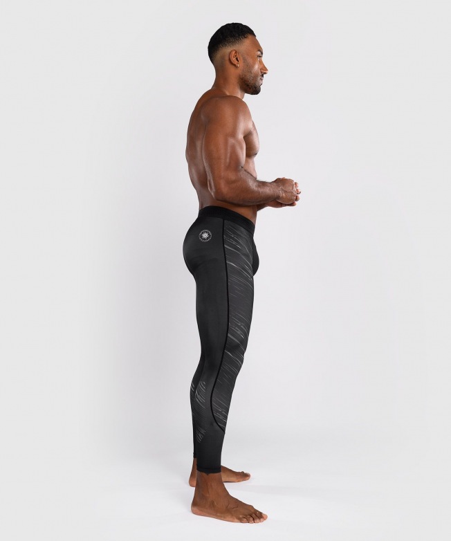 Компрессионные штаны Venum Rapid - Black/Storm Grey | Фото 1