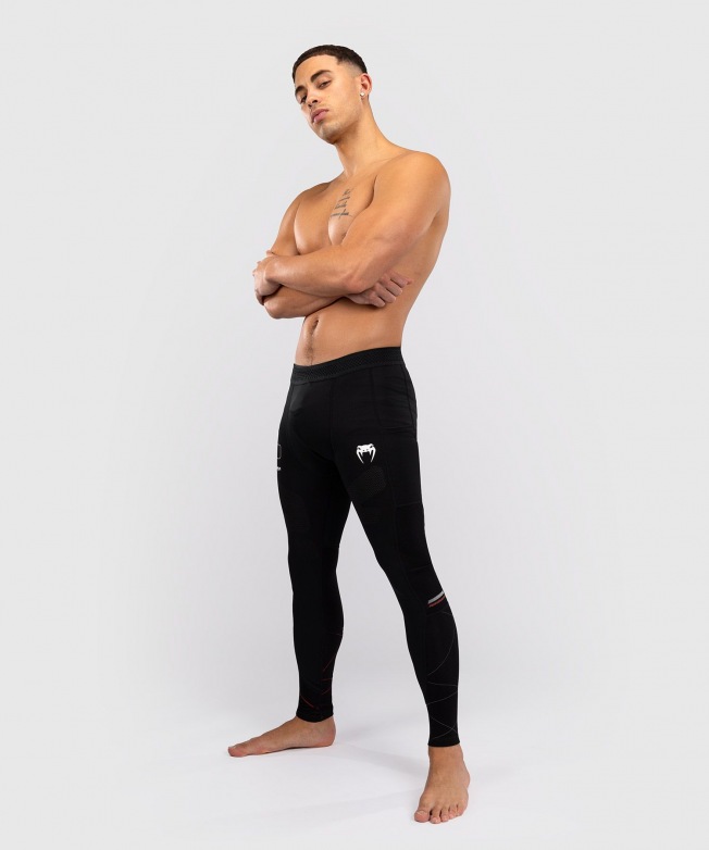 Компрессионные штаны Venum Tactical XT - Black/Fire Red | Фото 4