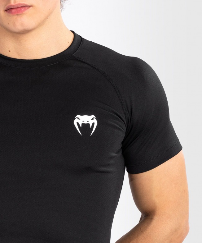 Рашгард Venum Contender SS - Black/White | Фото 3