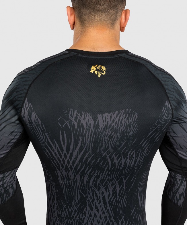 Рашгард Venum Chimaev Wild Borz LS - Black/Grey | Фото 4
