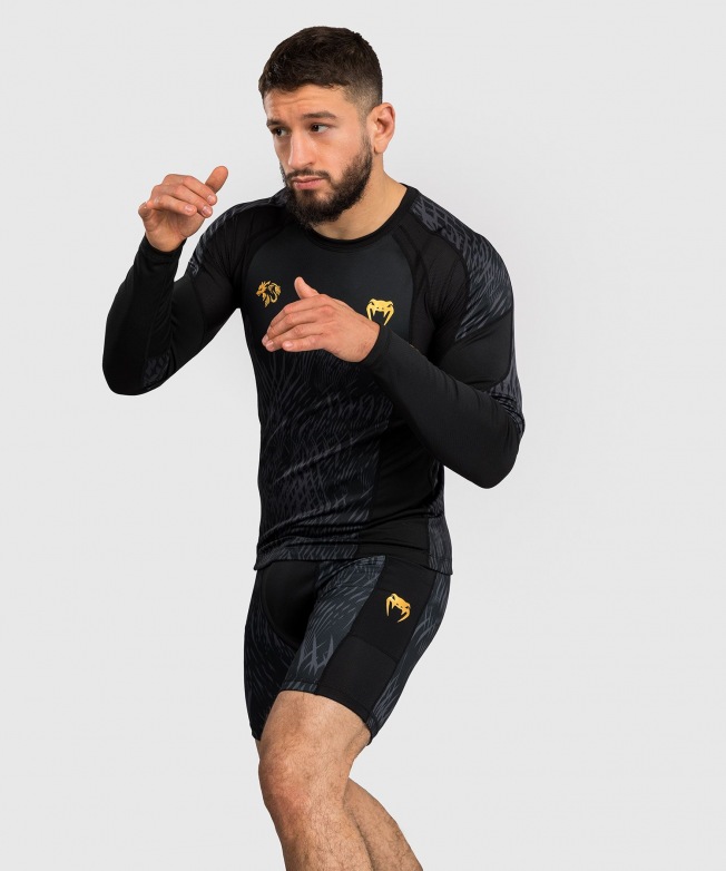 Рашгард Venum Chimaev Wild Borz LS - Black/Grey | Фото 6