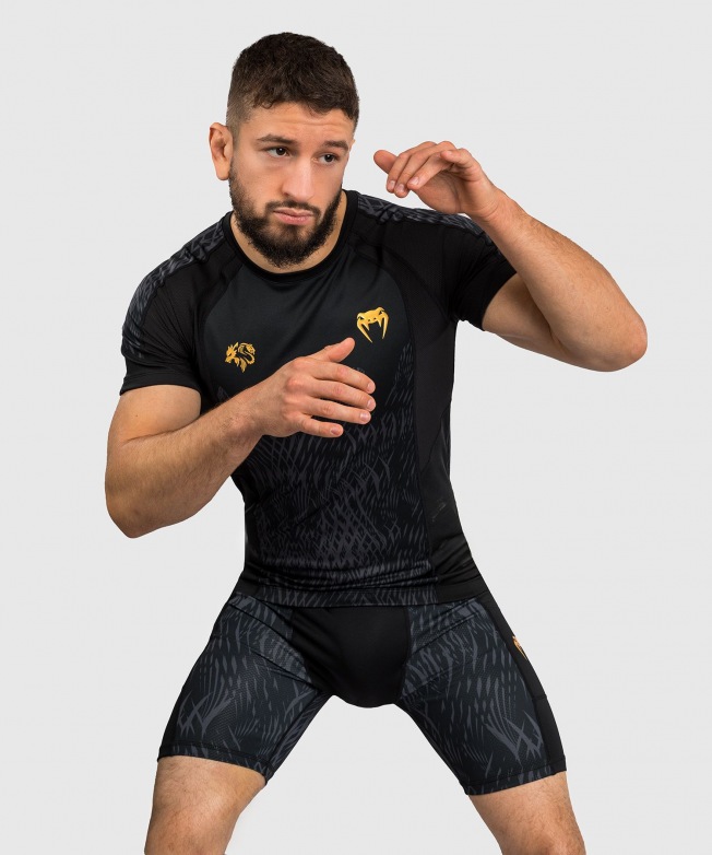 Рашгард Venum Chimaev Wild Borz SS - Black/Grey | Фото 6