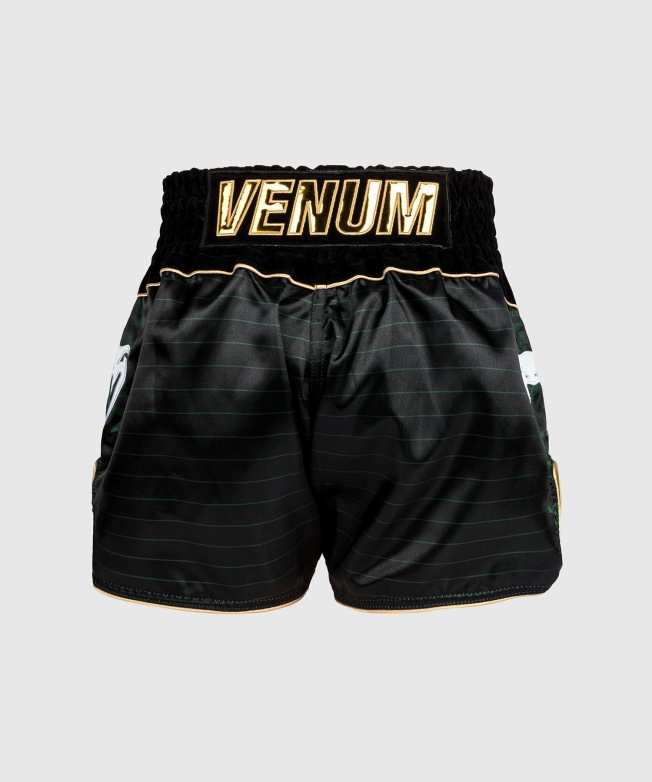 Тайские шорты Venum Attack - Black/Green | Фото 2