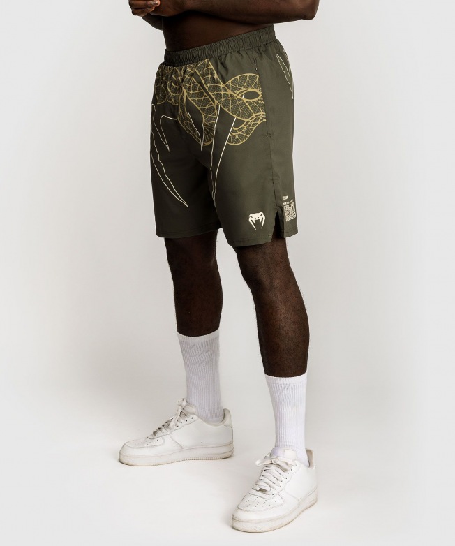 Тренировочные шорты Venum Serpenti - Khaki/Bronze/Ivory | Фото 2