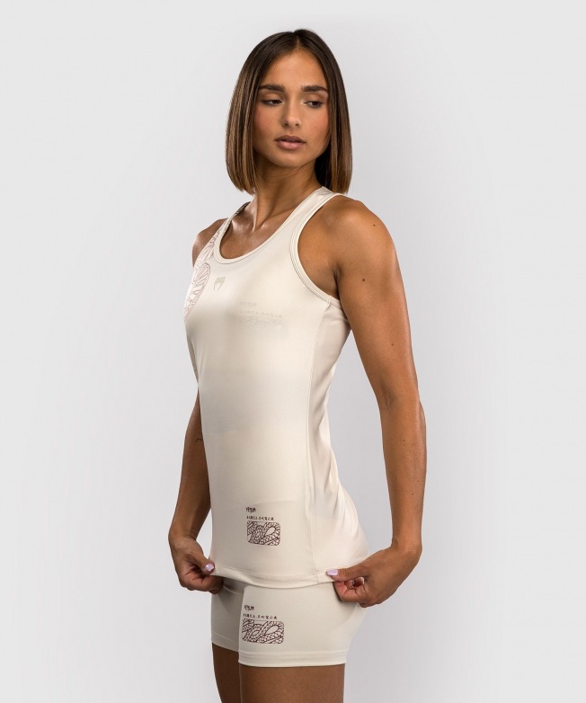 Женская майка Venum Serpenti - Ivory/Burgundy | Фото 1