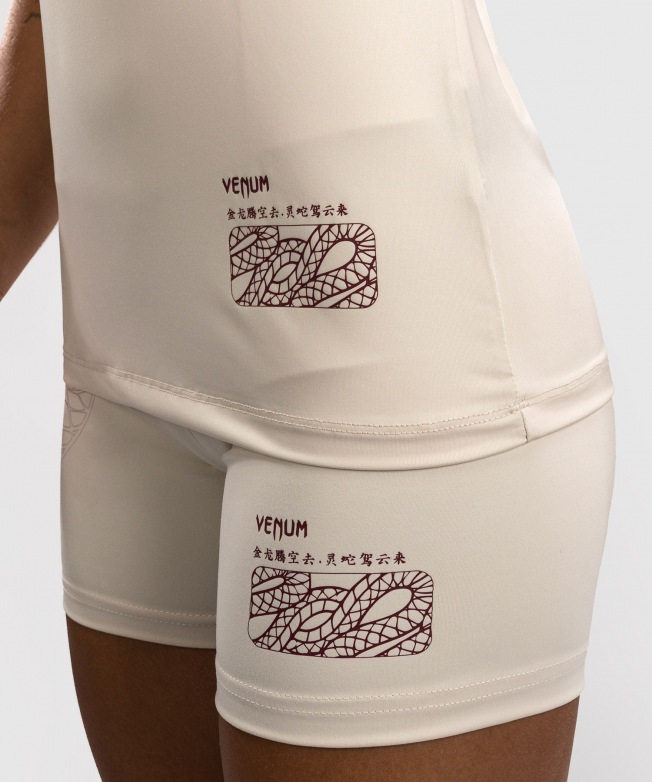 Женская майка Venum Serpenti - Ivory/Burgundy | Фото 6