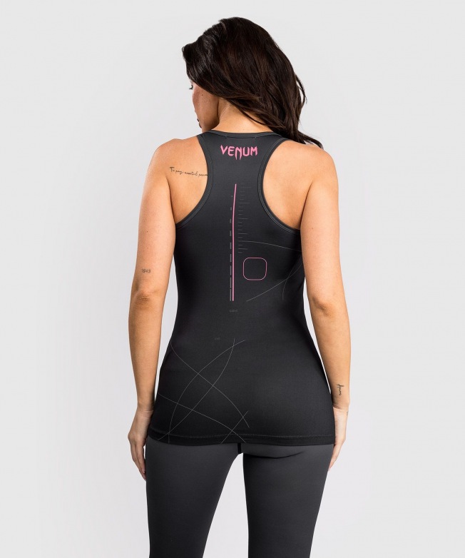 Женская тренировочная майка Venum Tactical XT - Black/Storm Grey | Фото 2