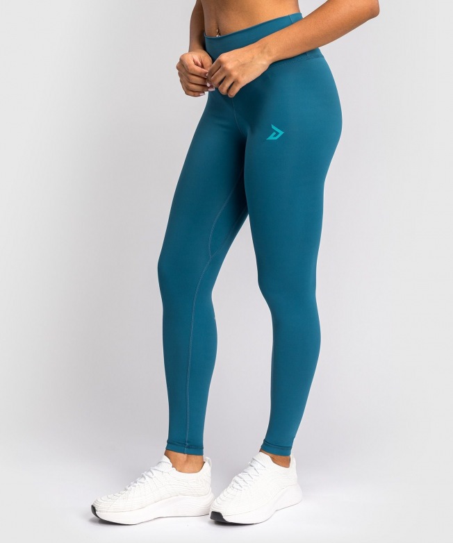 Женские компрессионные штаны Venum x Demi - Blue | Фото 1