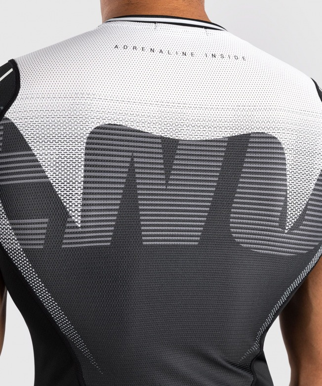 Рашгард Venum Adrenaline SS - Black/Silver Grey | Фото 4