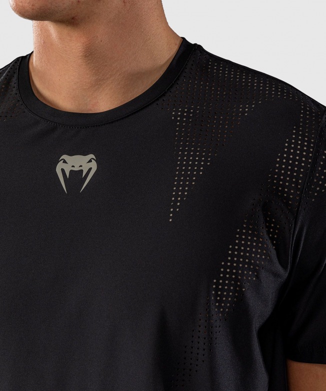 Футболка тренировочная Venum Lazer - Black/Grey | Фото 4