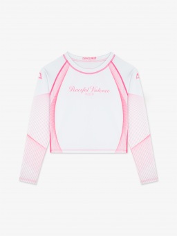 Женский рашгард Manto Peaceful Violence - White