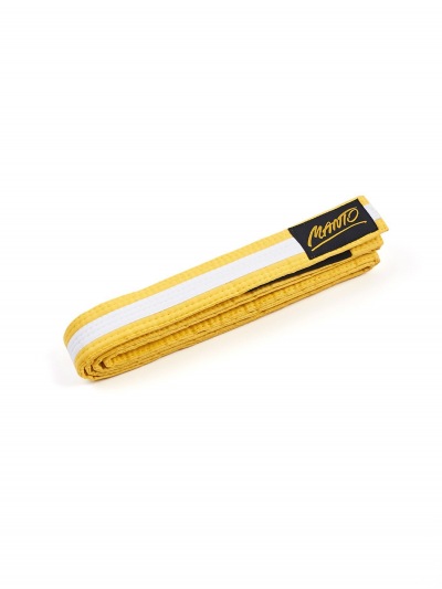 Детский пояс Manto Tag - Yellow/White Stripe