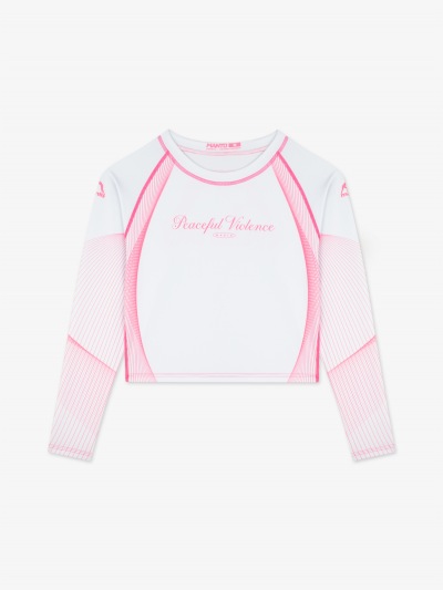 Женский рашгард Manto Peaceful Violence - White